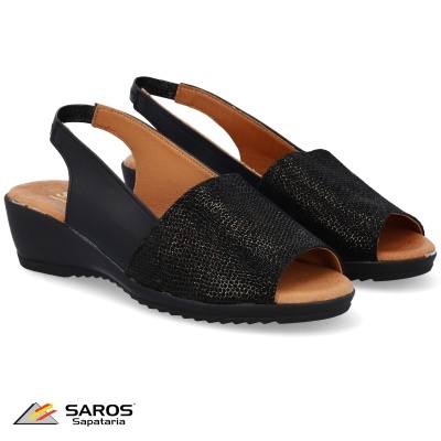 Sandalia Saros 5000 Preto