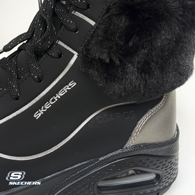 Botim Skechers Uno Rugged Fall Shimmer 167993 Preto