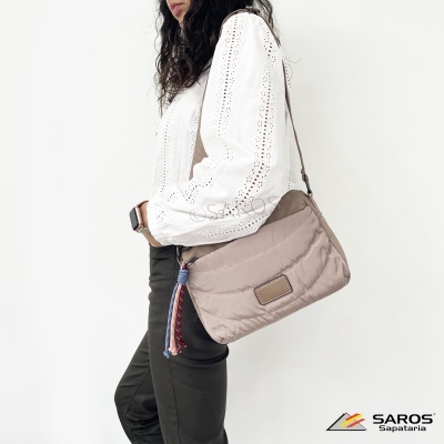 Mala De Tiracolo Saros Ly25141 Taupe