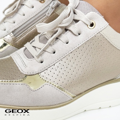 Sapatilha Geox Ilde D25raa Bege