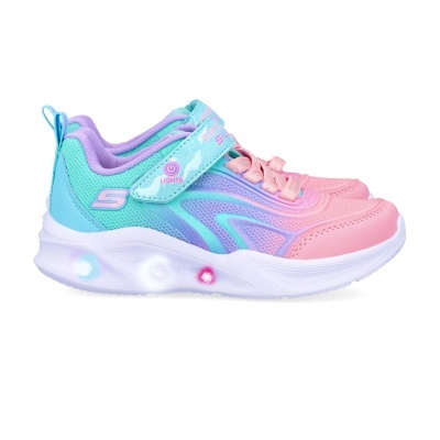 Sapatilha Skechers Sola Glow Luzes 303713l Azul Claro