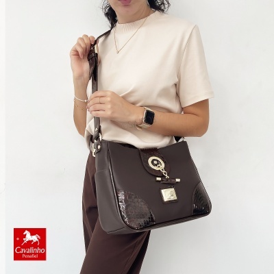 Bolsa Cavalinho Cherry Blossom 18810212 Castanho