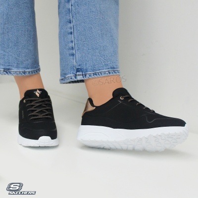 Sapatilha Skechers Uno Lite Metallic 310384l Preto