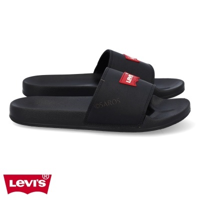 Chinelo Levis June Batwing Patch D7893 Preto