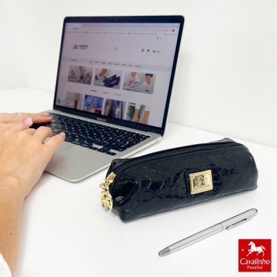 Porta-lápis Cavalinho Galope 28170261 Preto