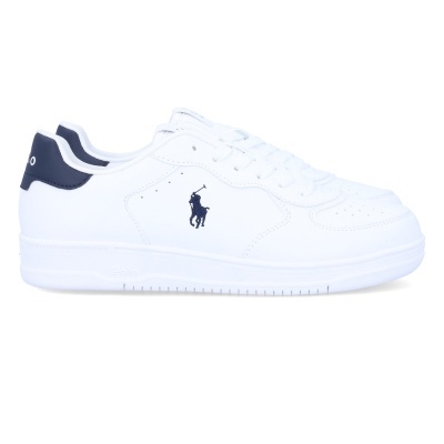 Sapatilha Polo Ralph Lauren Masters Court Rl02436102 Branco E Azul