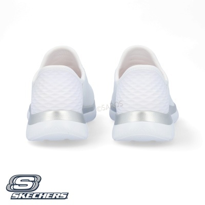 Sapatilha Skechers Summits Diamond 150123 Branco E Prateado