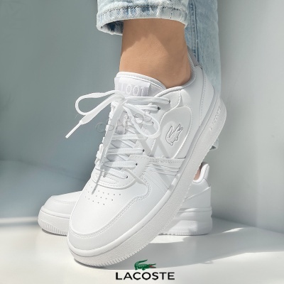 Sapatilha Lacoste L003 Set Jr 48suj0003 21g Branco Com Cinza