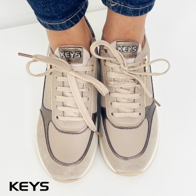Sapatilha Keys K-11220 Multi-bege