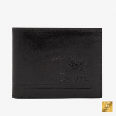 Carteira de Homem em pele Cavalinho 28610508 Preto