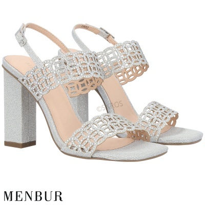 Sandália Menbur 23652 Prata