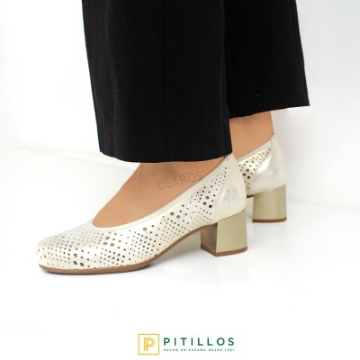 Sapato Pitillos 10461 Ouro