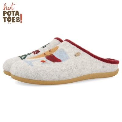 Chinelos de Quarto Hot Potatoes 67575  em Cinza