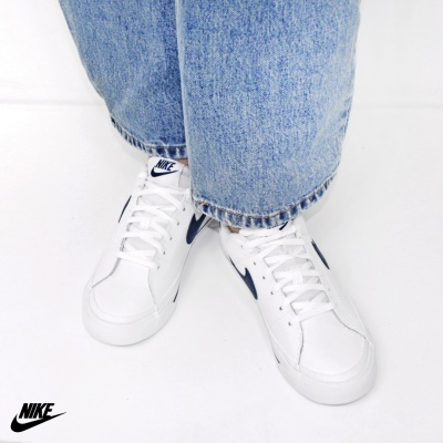 Sapatilha Nike Court Legacy Da5380 Branco E Azul