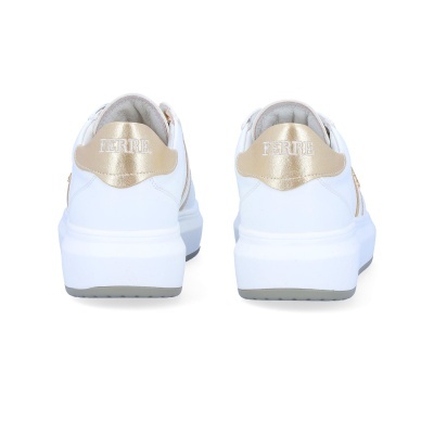 Sapatilha Ferre F-161 Branco E Dourado