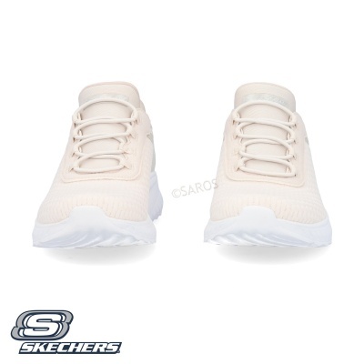 Sapatilha Skechers Bobs Squad Slip In 117504 Bege