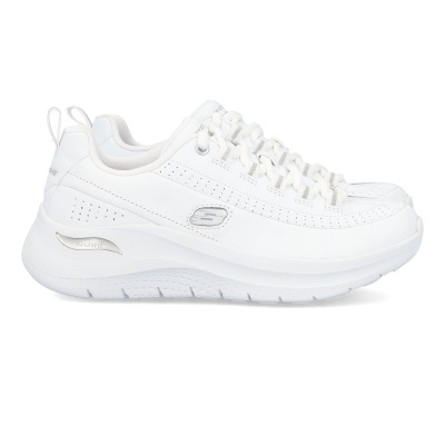 Sapatilha Skechers Arch Fit Star Bound 150061 Branco E Prateado
