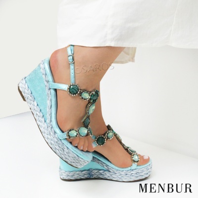 Sandalia Menbur 25118 Turquesa