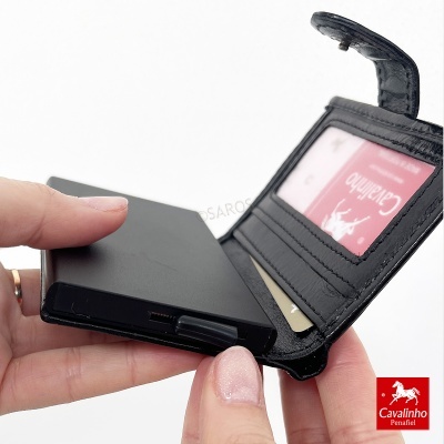 Porta-cartões Cavalinho Gentleman 28610022 Preto