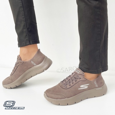 Sapatilha Skechers Slip Ins Go Walk Flex Mali 124837 Castanho
