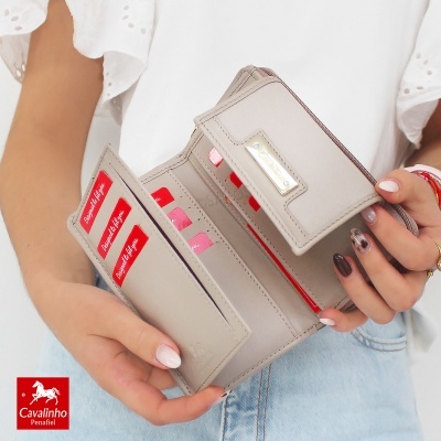 Carteira Cavalinho La Vie 26190214 Cinza