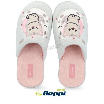 Chinelo De Quarto Beppi 2206630 Cinza