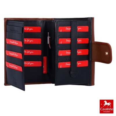 Carteira Cavalinho Poésie 26140204 Preto Mel