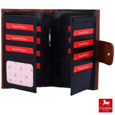 Carteira Cavalinho Poésie 26140206 Preto Mel