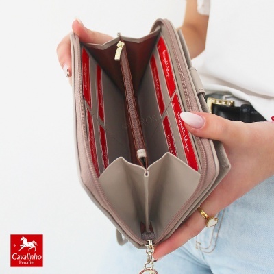 Carteira Cavalinho La Vie 26190213 Cinza