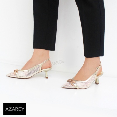 Sapato Azarey 578j620 Ouro