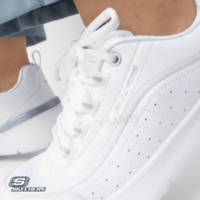 Sapatilha Skechers Skech Air Dynamight 150373 Branco E Prateado