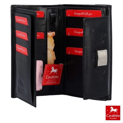 Carteira Cavalinho Cavalo Lusitano 28090222 Preto