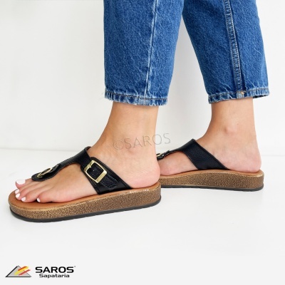 Chinelos Saros 2098 Preto
