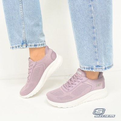 Sapatilha Skechers Bobs Squad Chaos 117497 Rosa