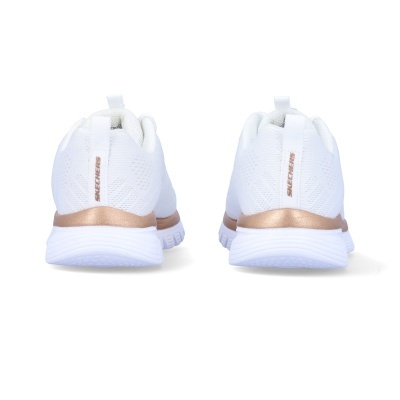 Sapatilha Skechers Graceful Get Connected 12615 Branco E Dourado