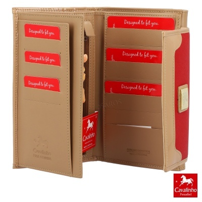 Carteira Cavalinho Twist 26130222 Multi-vermelho