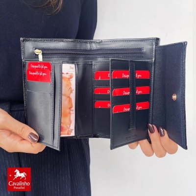 Carteira Cavalinho Honor 28190202 Multi-vermelho