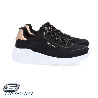 Sapatilha Skechers Uno Lite Metallic 310384l Preto