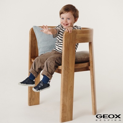 Botim Geox Barefoot Steppieup B465wa Azul-bege