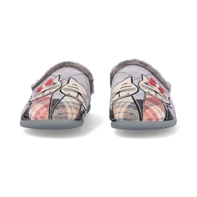 Chinelo De Quarto 1938 Cinza