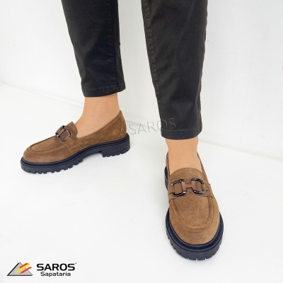 Sapato Saros Loafer 728 Taupe