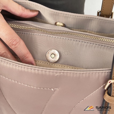 Mala De Ombro Saros Ly15084 Taupe