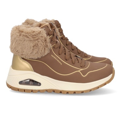 Botim Skechers Uno Rugged Fall Shimmer 167993 Castanho