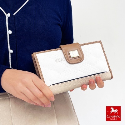 Carteira Cavalinho Poésie 26140206 Azul-bege