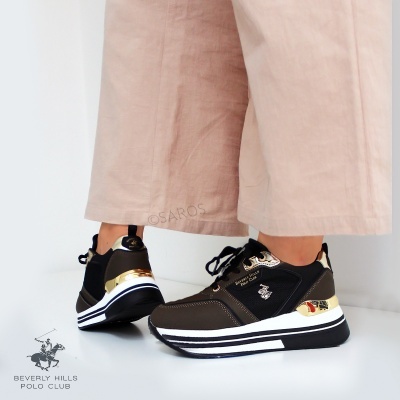 Sapatilha Beverly Hills Polo Club Sophia Bhw523305 Multi-castanho