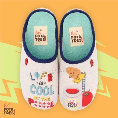 Chinelos Hot Potatoes 65659 "Life is cool by the pool"