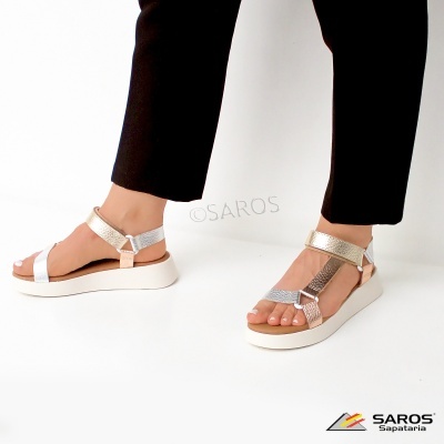 Sandalia Oh My Sandals 5653 Platina