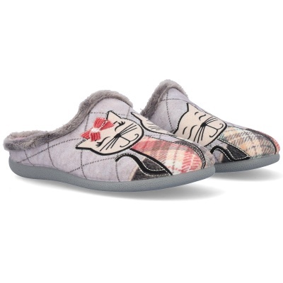 Chinelo De Quarto 1938 Cinza