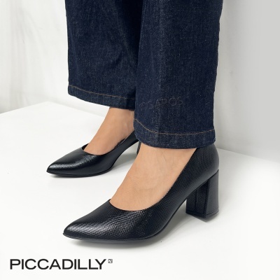 Sapato Piccadilly Safiano 745135 Preto