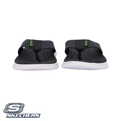 Chinelos Skechers Go Consistent Sandal - Synthwav 229035 Preto E Branco